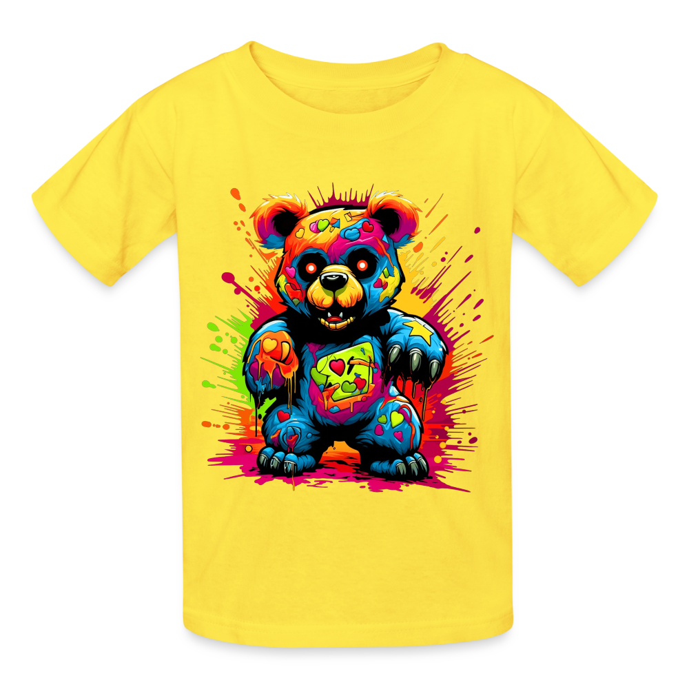Boys Colorful Teddy Bear Short Sleeve T-Shirt NicholesGifts