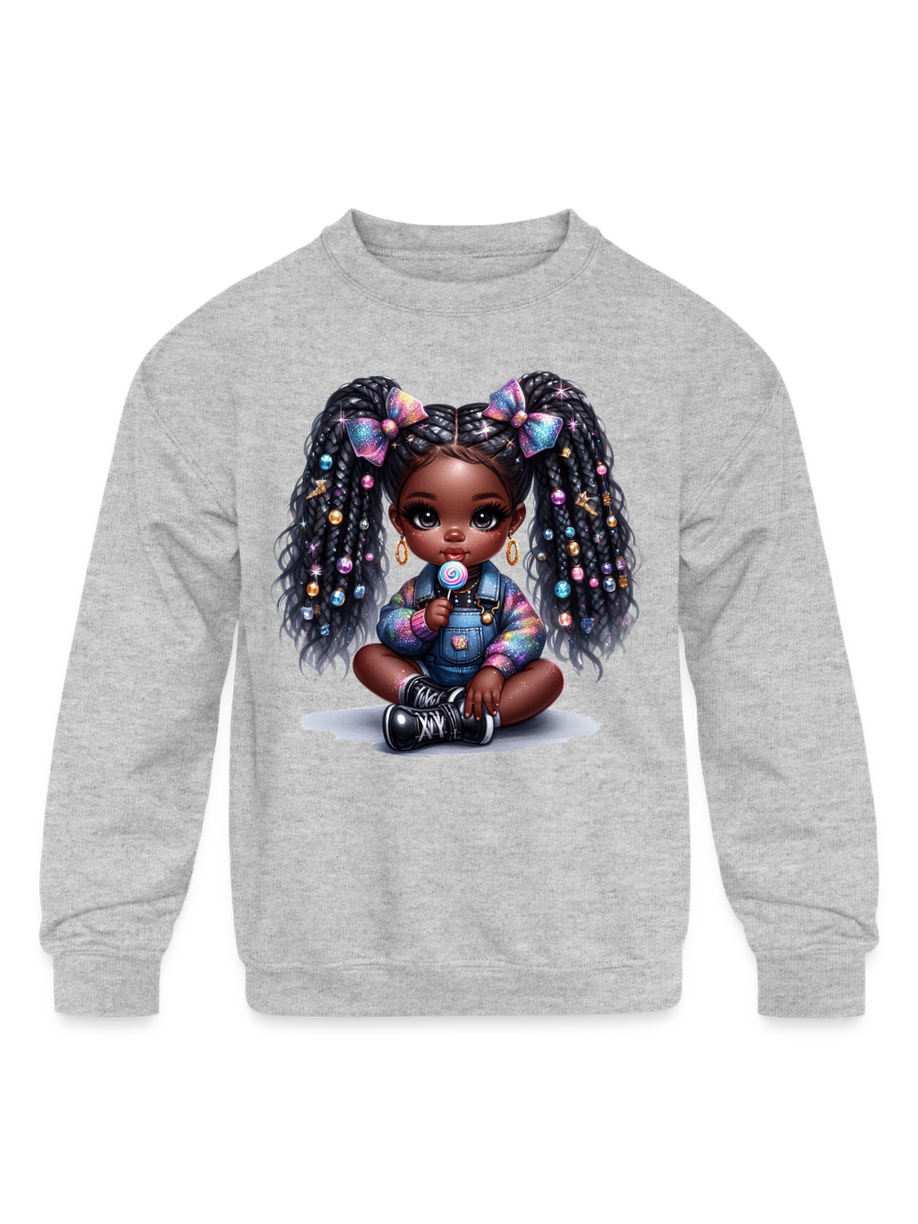 African American Toddler Girls Cute Bows Long Sleeve Crewneck Sweatshirt NicholesGifts