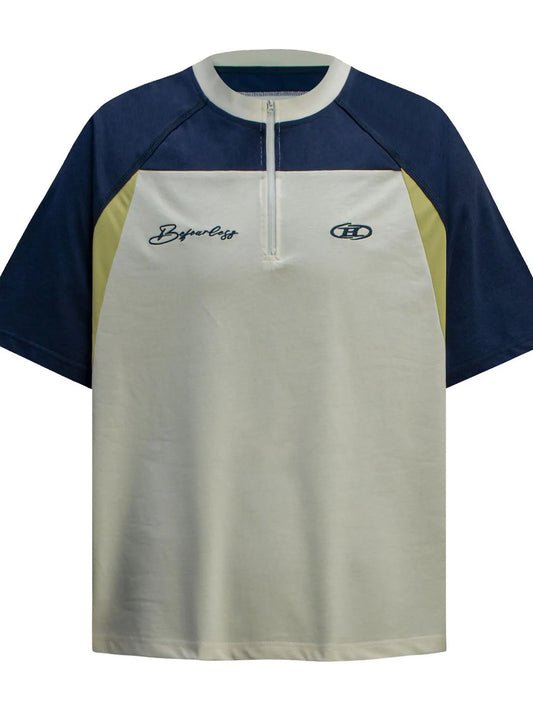 Men's Half Zip Short Sleeve T-Shirt NicholesGifts