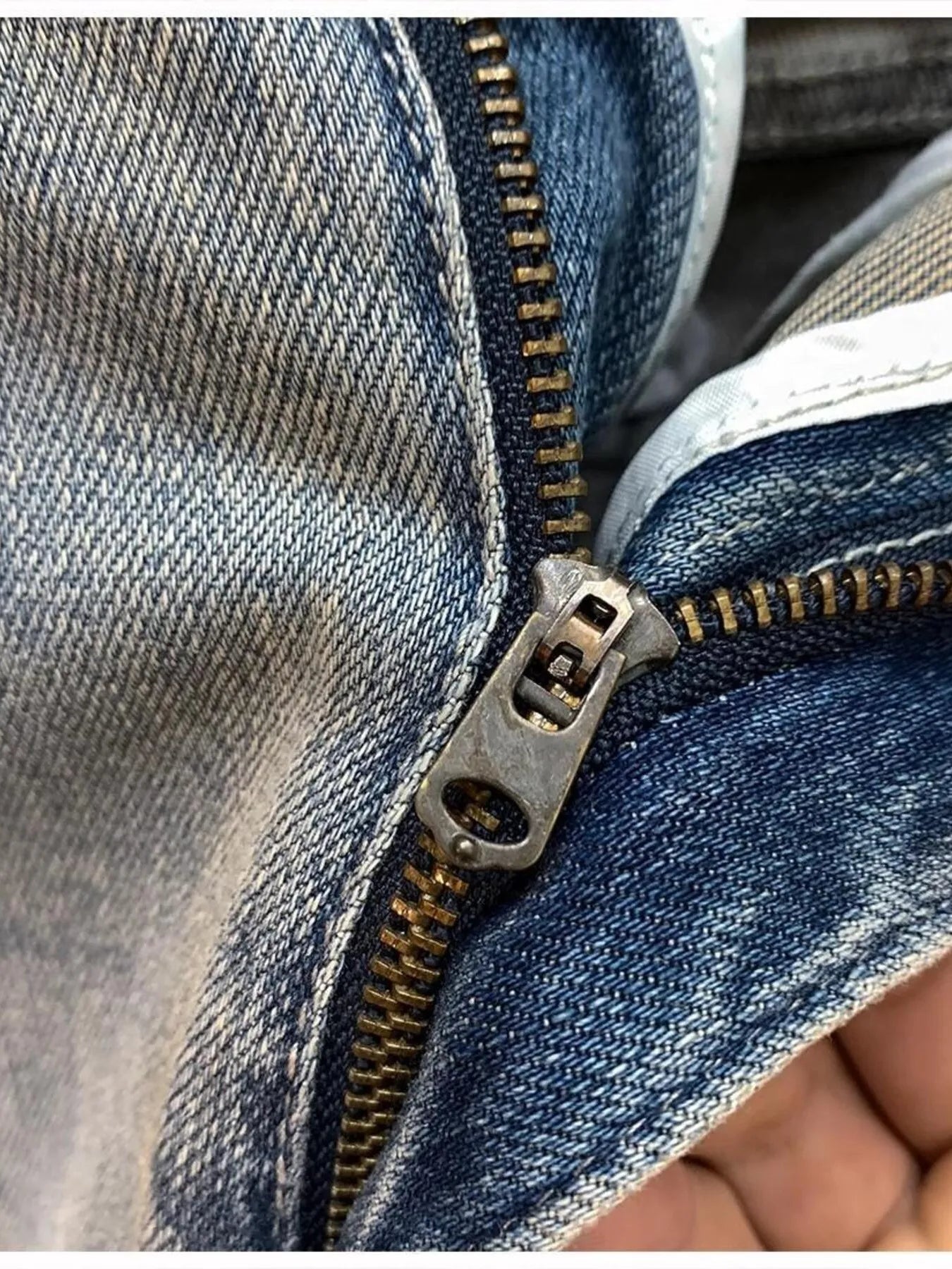 Men's Vintage Washed Distressed Boyfriend Jeans