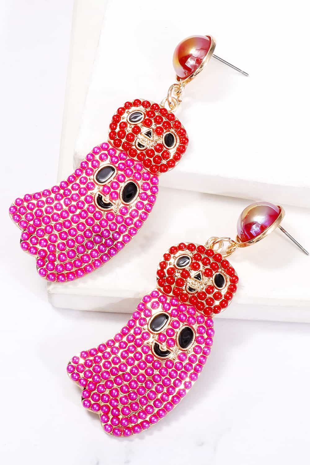 Women Halloween Ghost Shape Dangle Earrings NicholesGifts