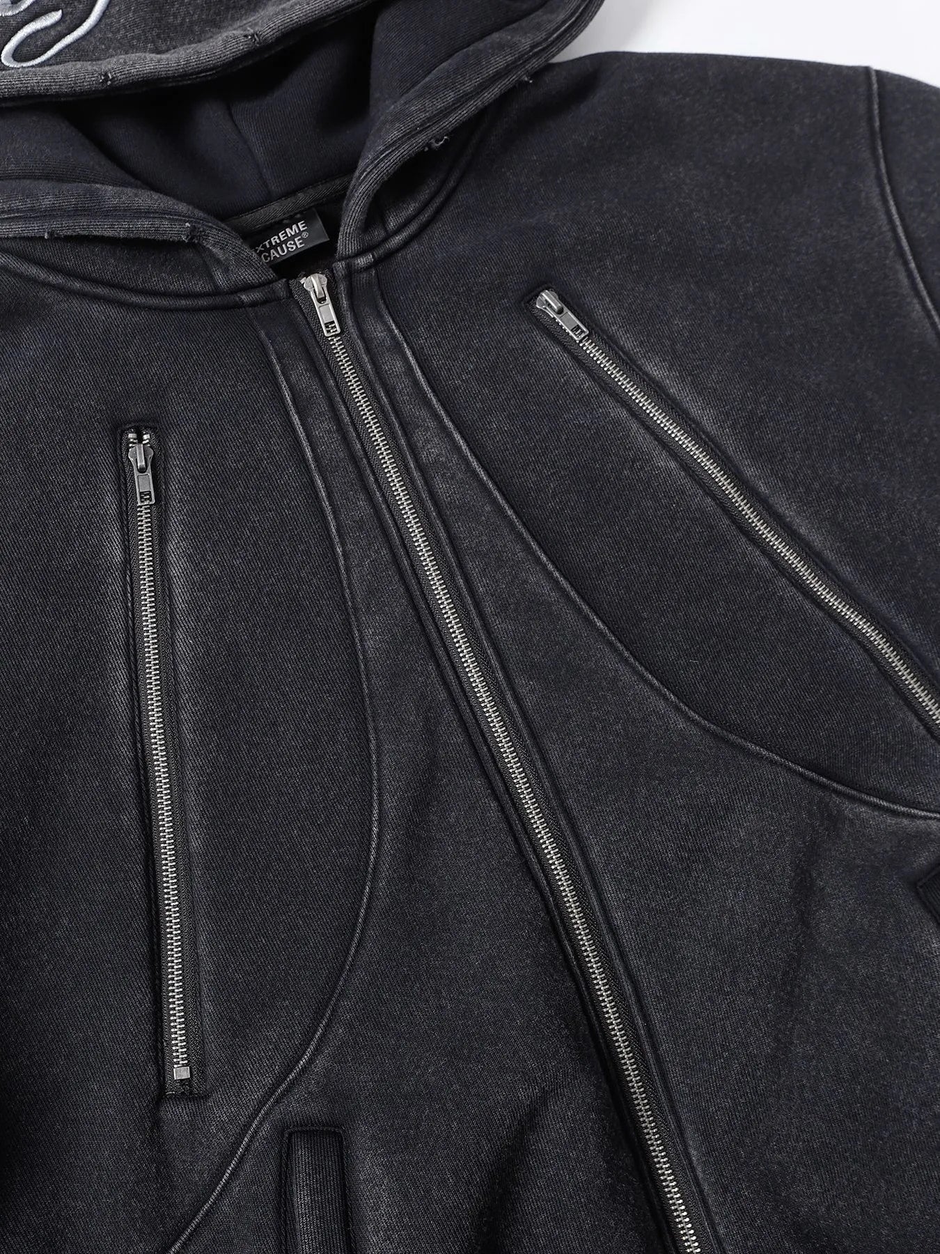 Men's Zip-Up Long Sleeve Hooded Jacket Trendsi