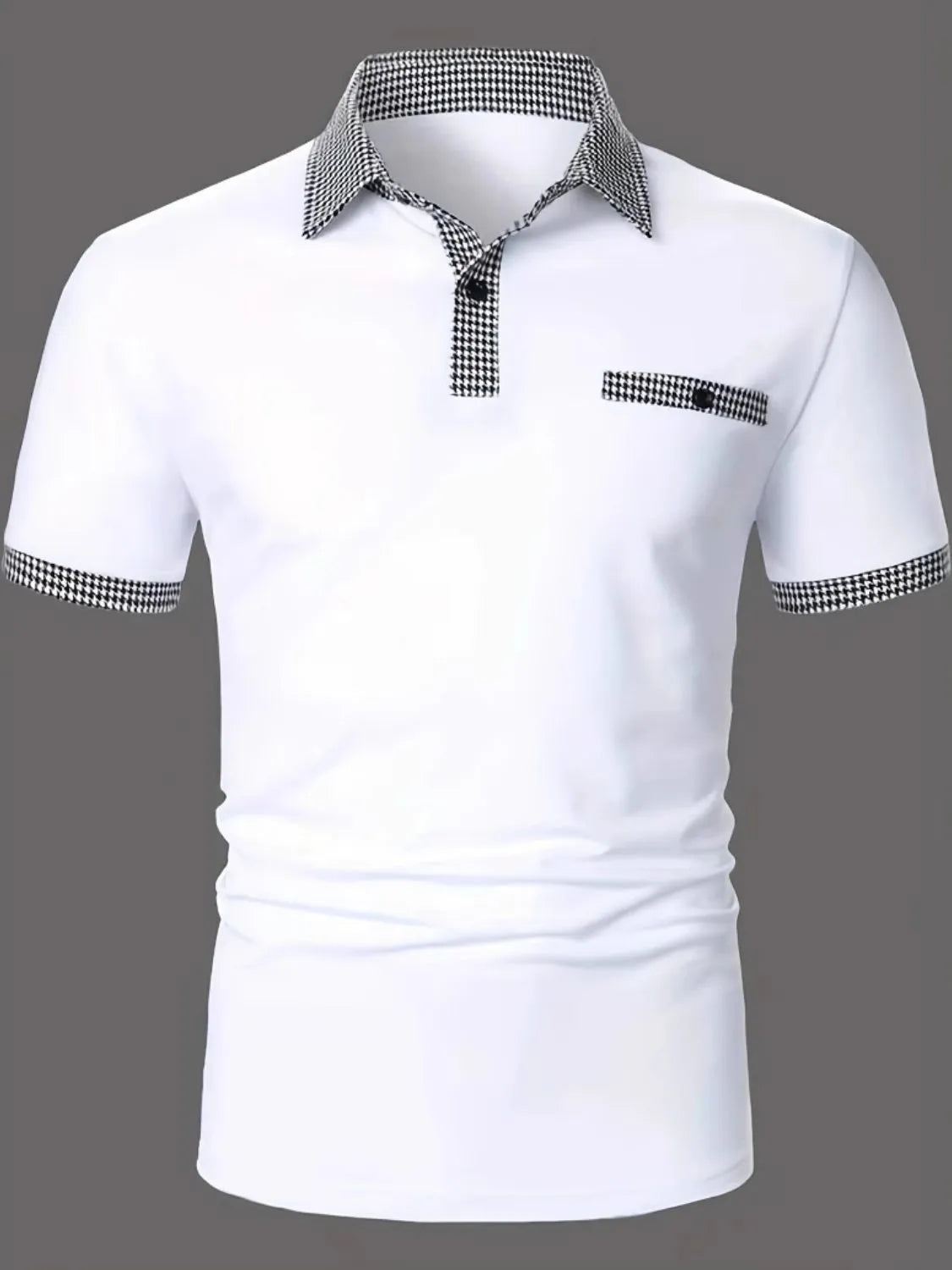 Men's Full Size Collared Neck Short Sleeve Polo Plus Size