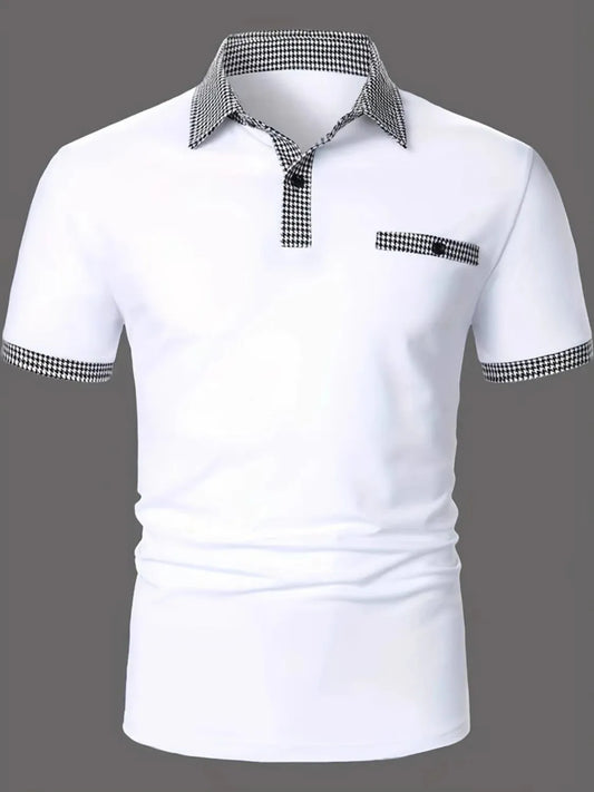 Men's Full Size Collared Neck Short Sleeve Polo Plus Size NicholesGifts