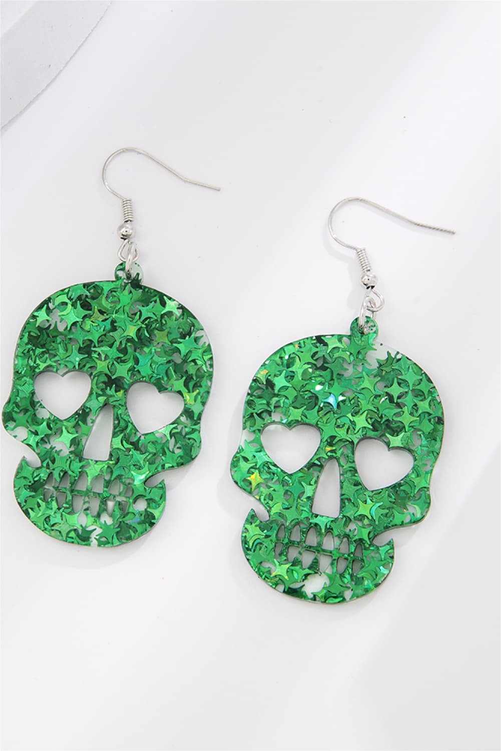 Women Acrylic Skull Drop Earrings NicholesGifts