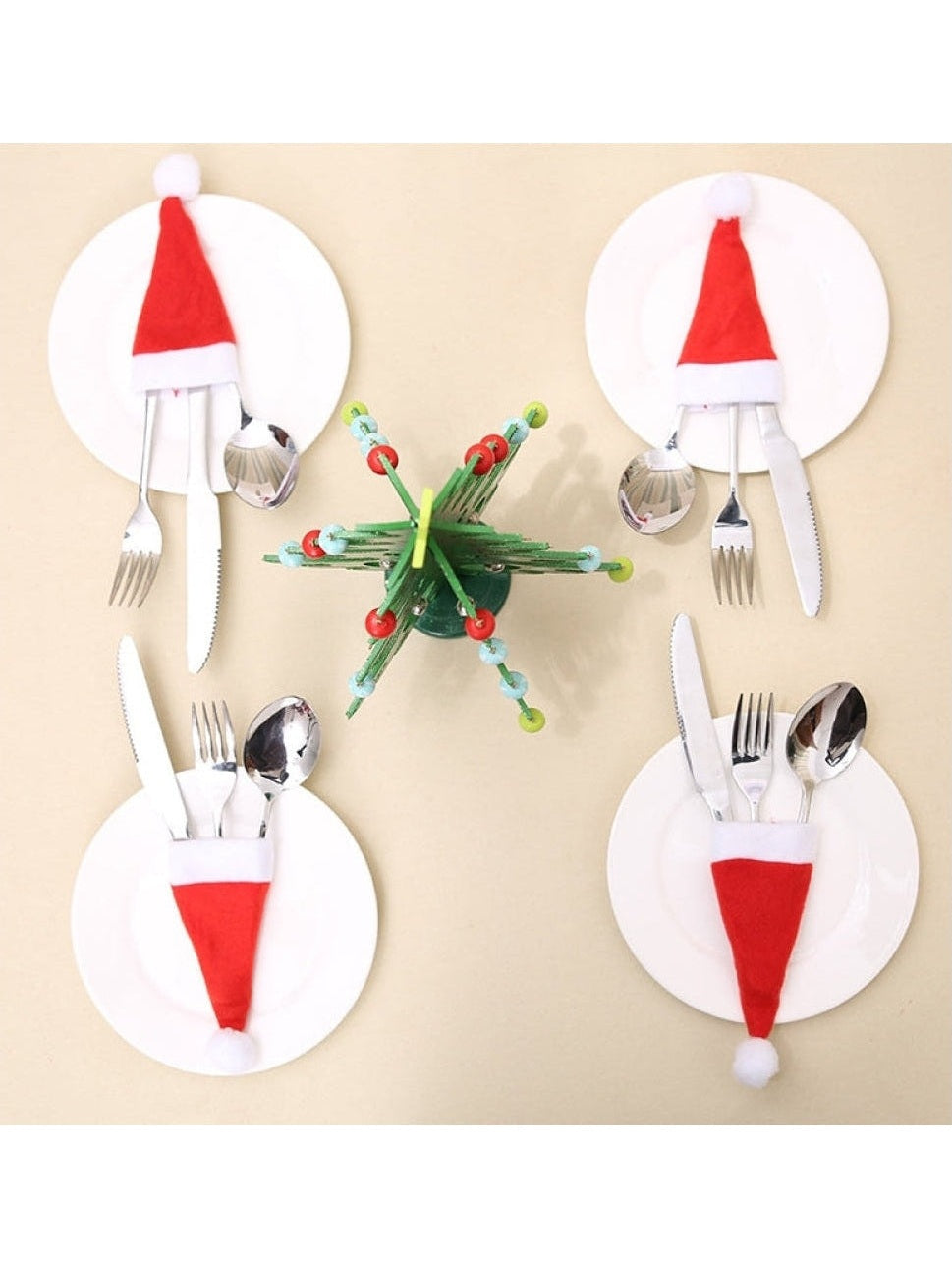 20-Piece Christmas Hat Cutlery Holders NicholesGifts