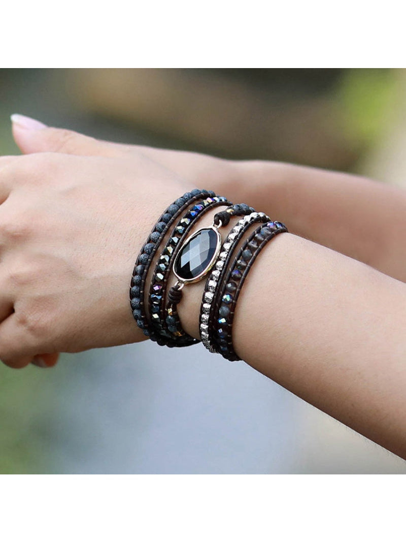 Agate Beaded Bracelet NicholesGifts