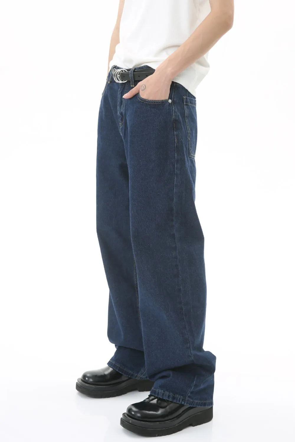 Men's Mid Rise Straight Leg Jeans Trendsi