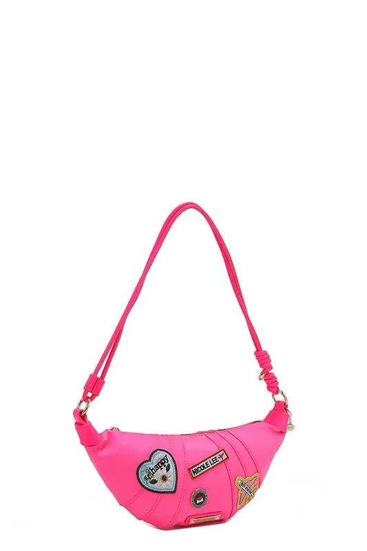 Nicole Lee USA Color Patch Croissant Bag Trendsi