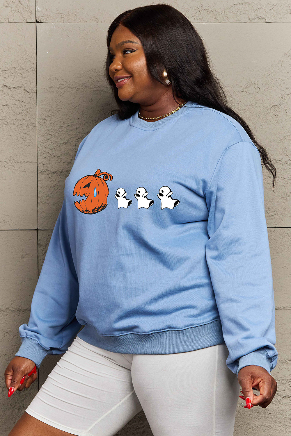 Simply Love Full Size Graphic Dropped Shoulder Sweatshirt NicholesGifts