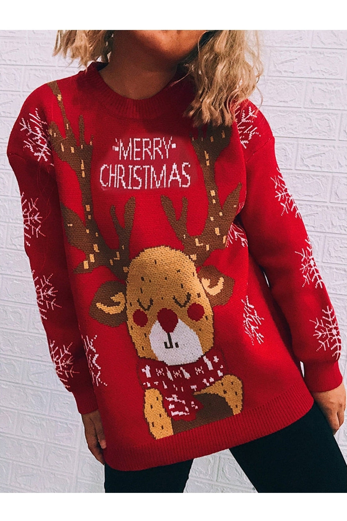 Christmas Element Long Sleeve Sweater NicholesGifts