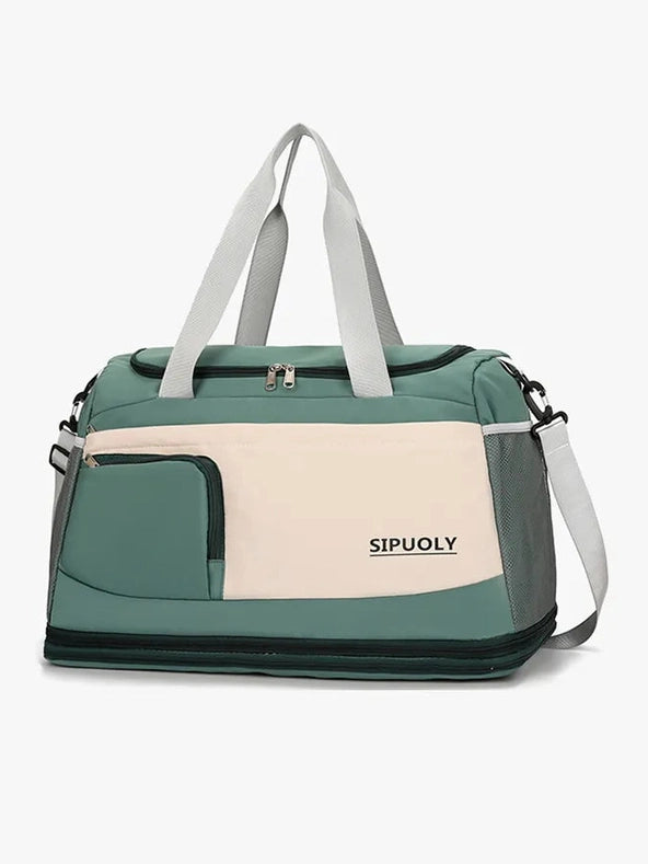 Color Block Oxford Cloth Travel Bag nicholesgifts