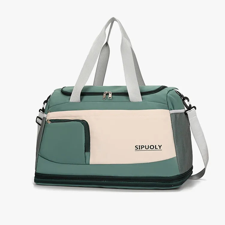 Color Block Oxford Cloth Travel Bag