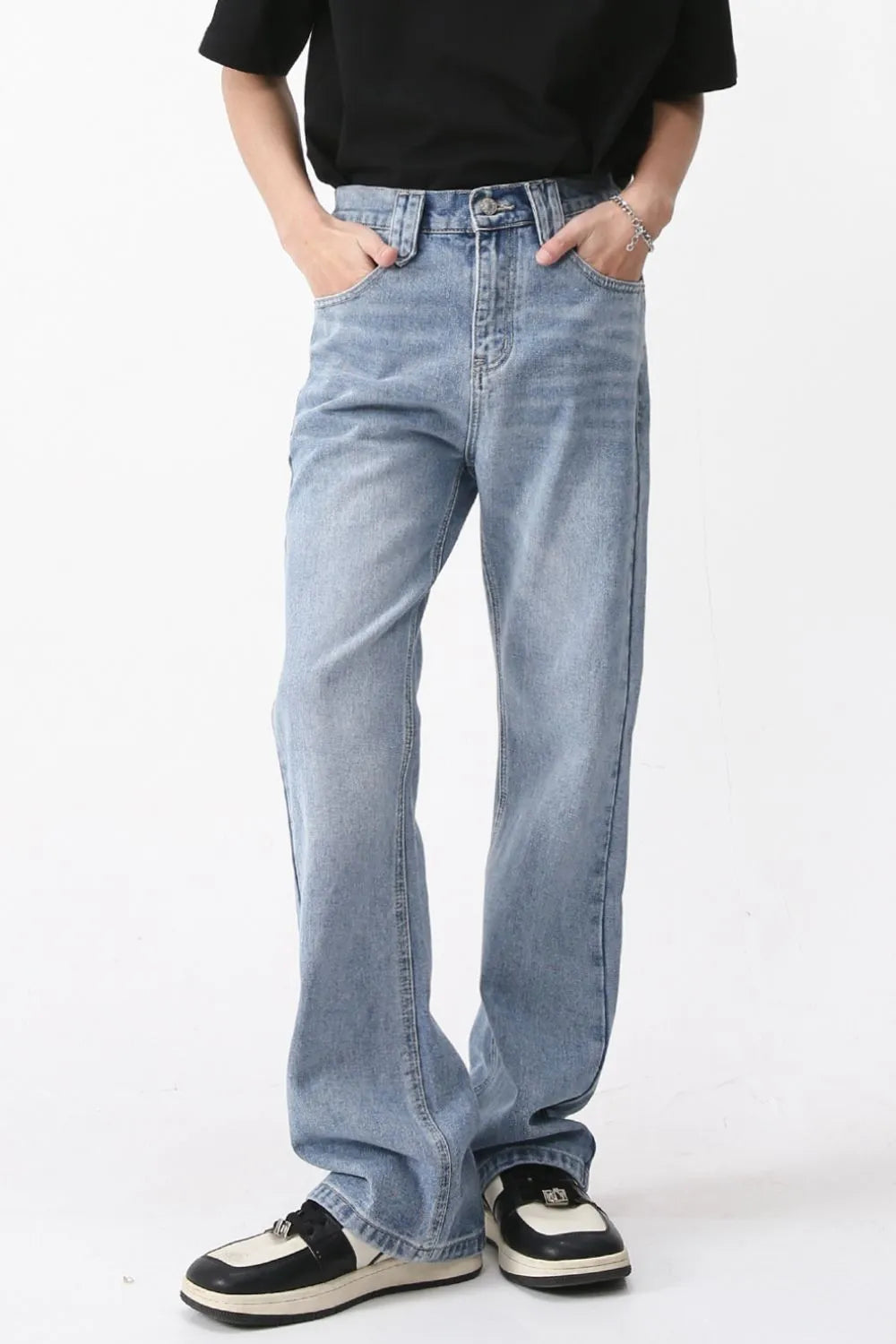 Cat's Whiskers Jeans with Pockets Trendsi