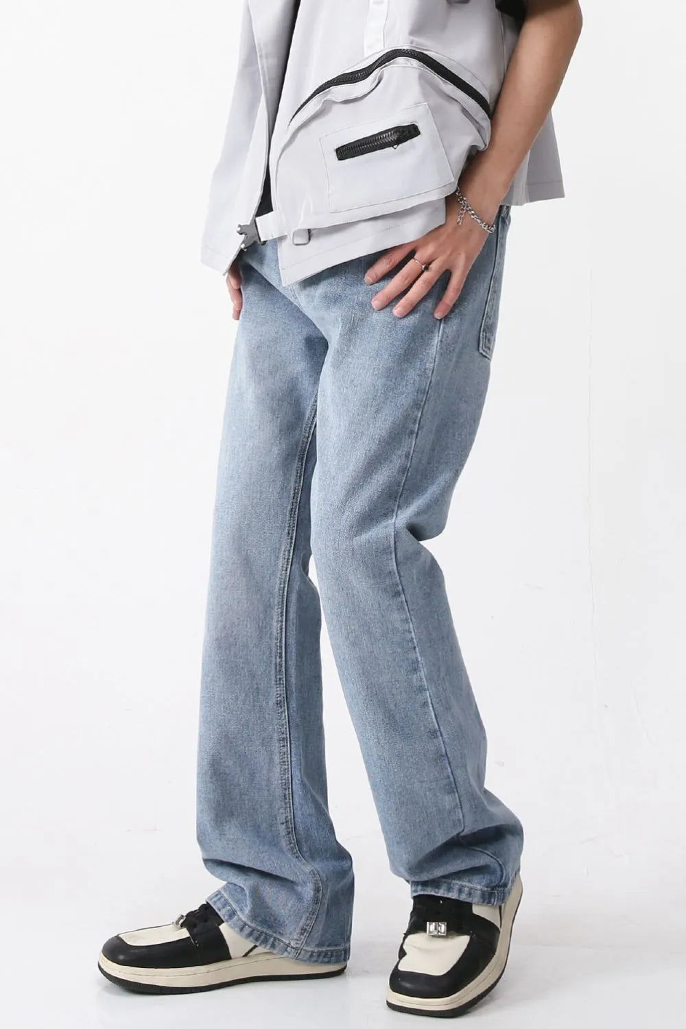 Cat's Whiskers Jeans with Pockets Trendsi