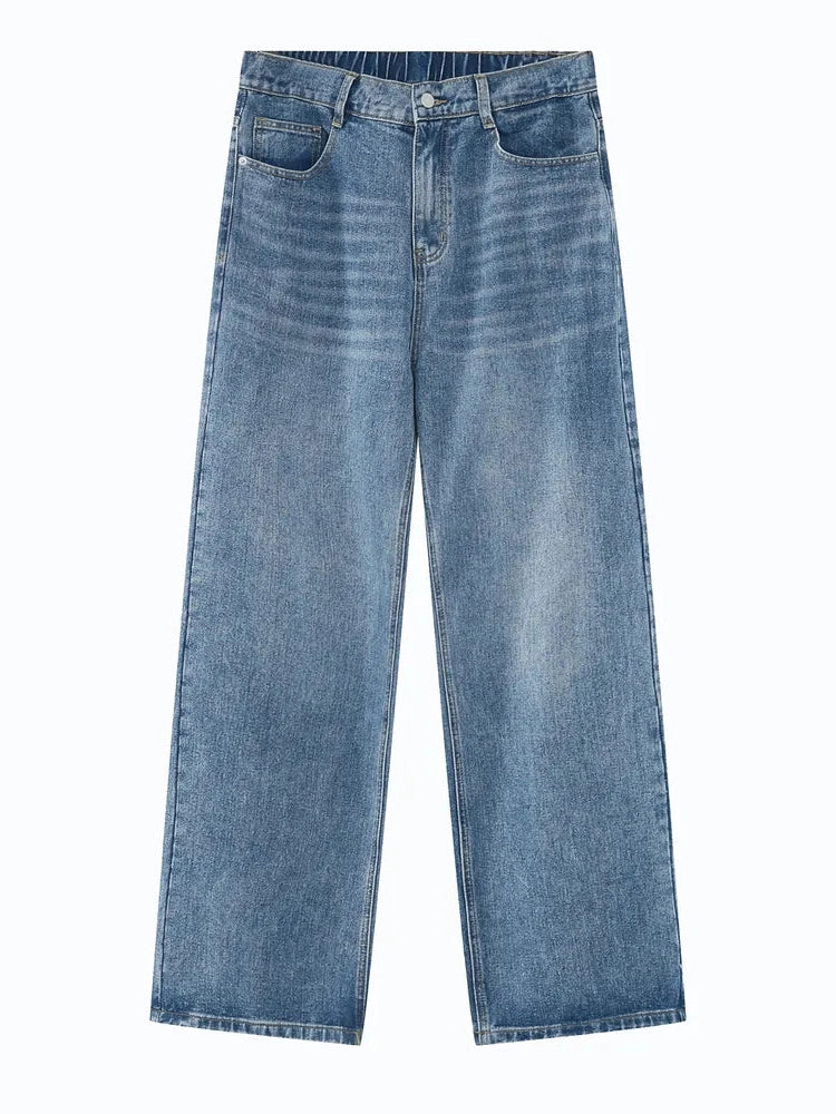Wide Leg Jeans with Pockets Trendsi