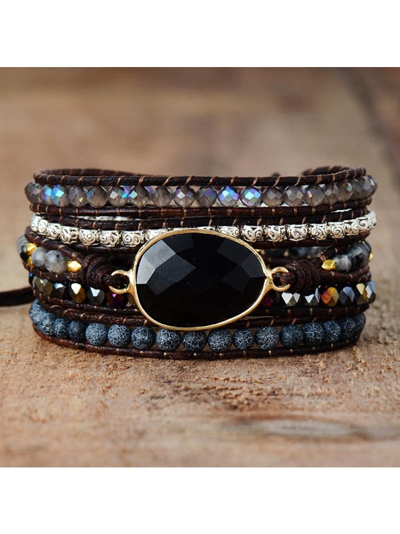 Agate Beaded Bracelet NicholesGifts