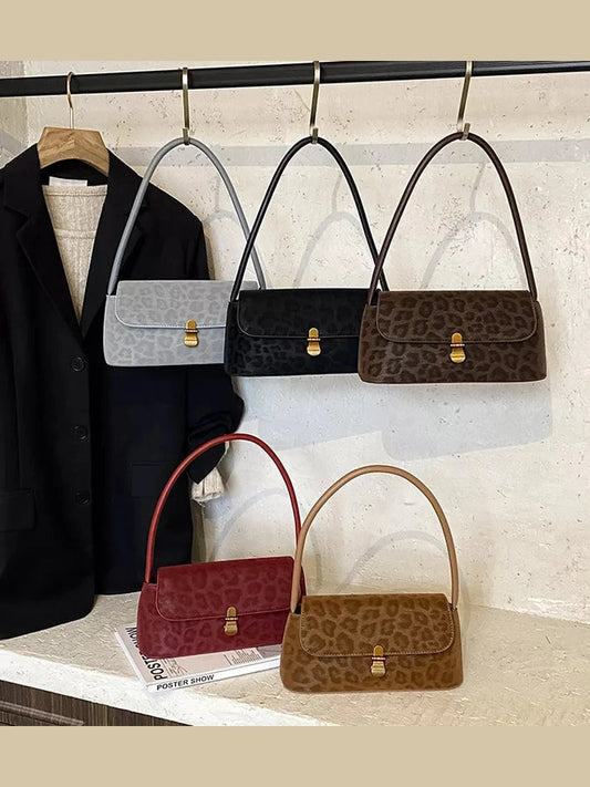 Leopard Print Shoulder Bag nicholesgifts