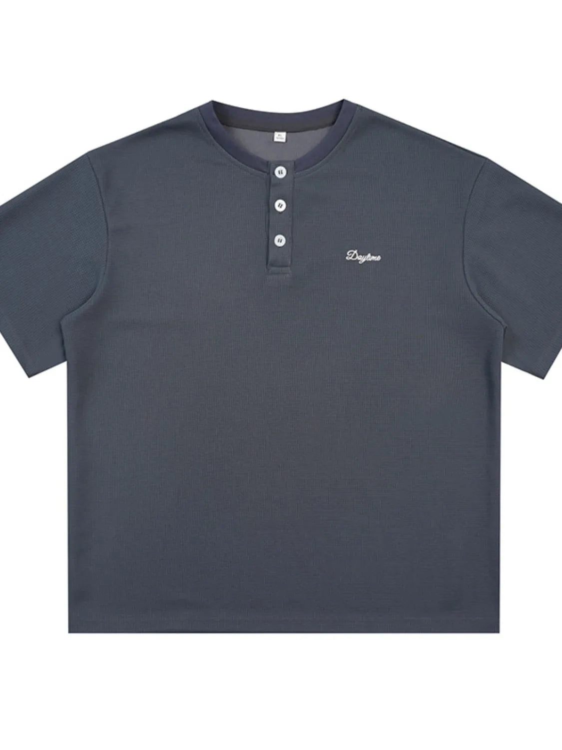 Men's Button Detail Half Sleeve Top NicholesGifts