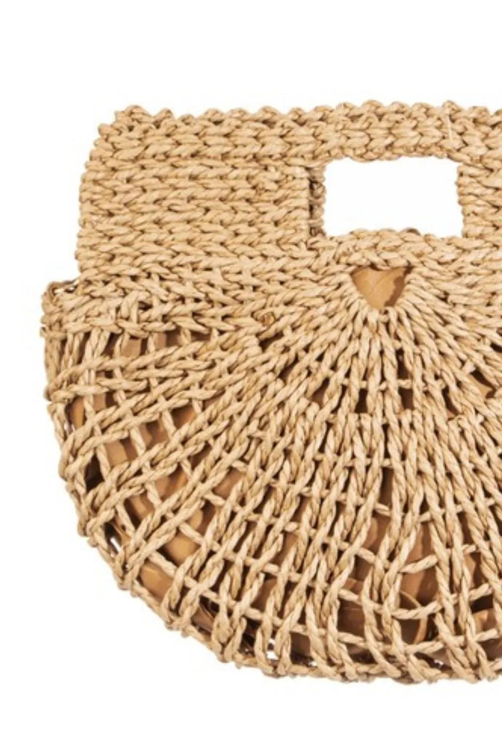 Fame Braided Semi Circle Tote Bag Trendsi