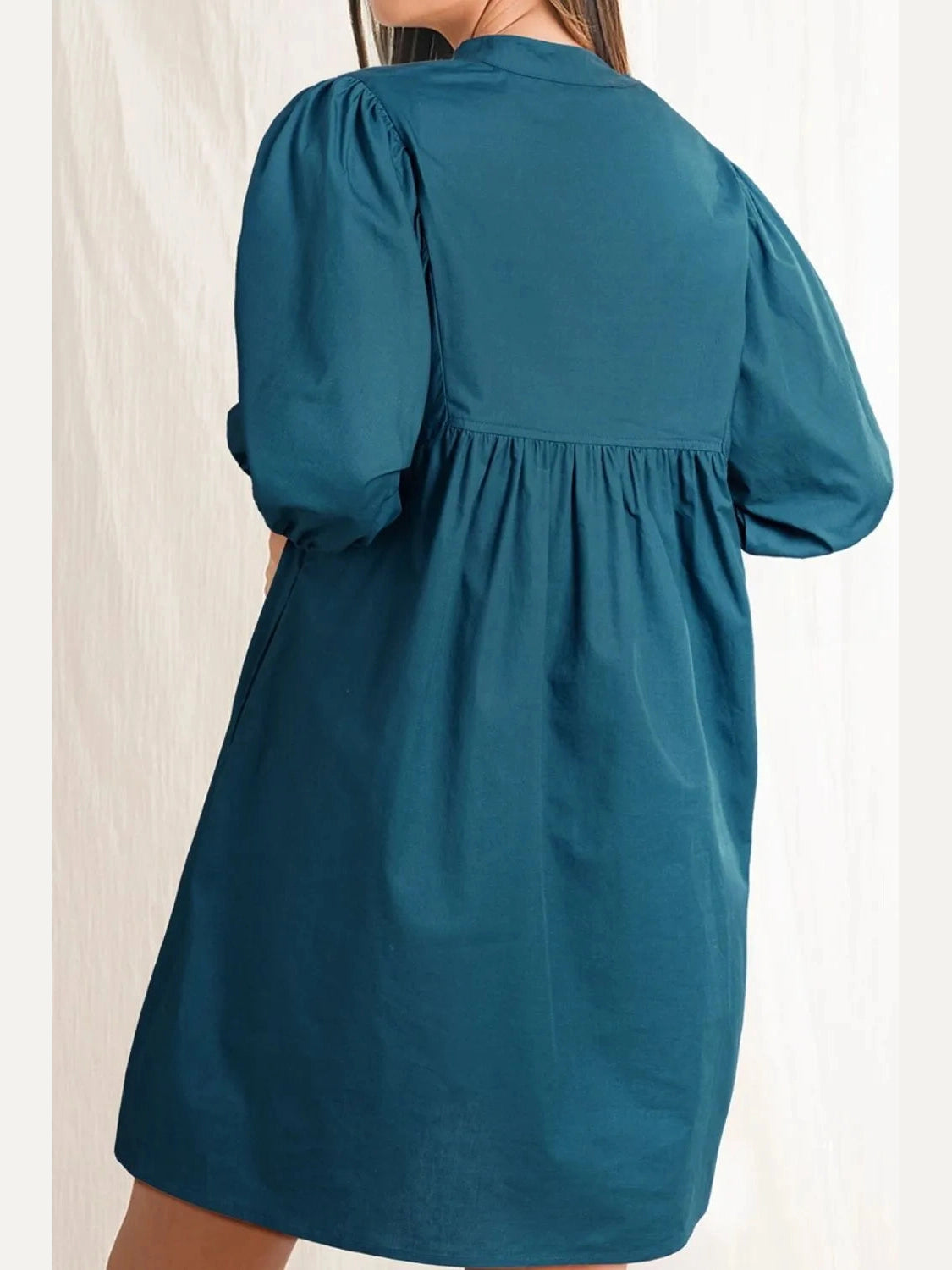 Loose Fit Puff Sleeve Mini Dress NicholesGifts