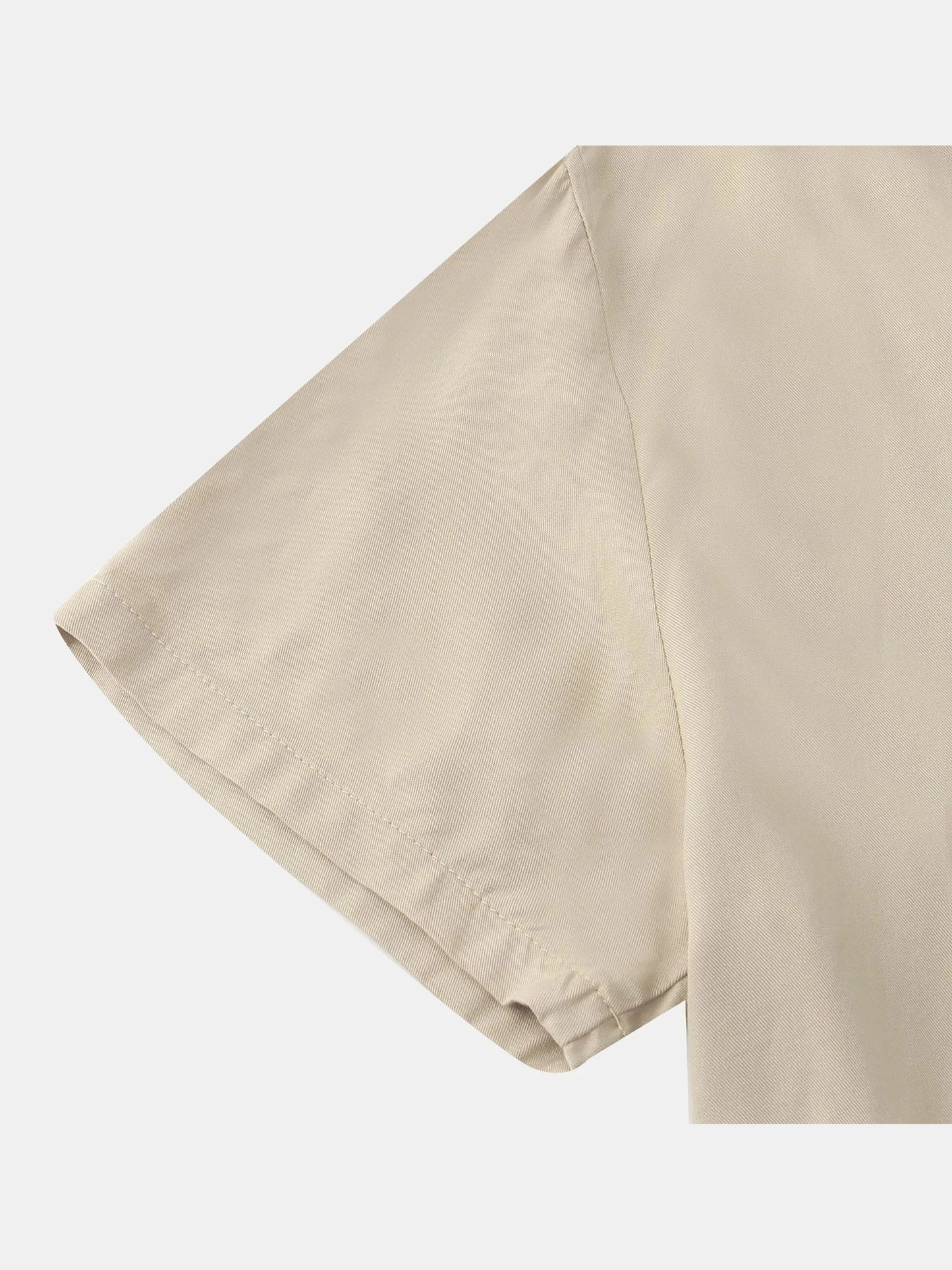 Men's Plus Size Casual Short Sleeve Button Down Shirt Trendsi