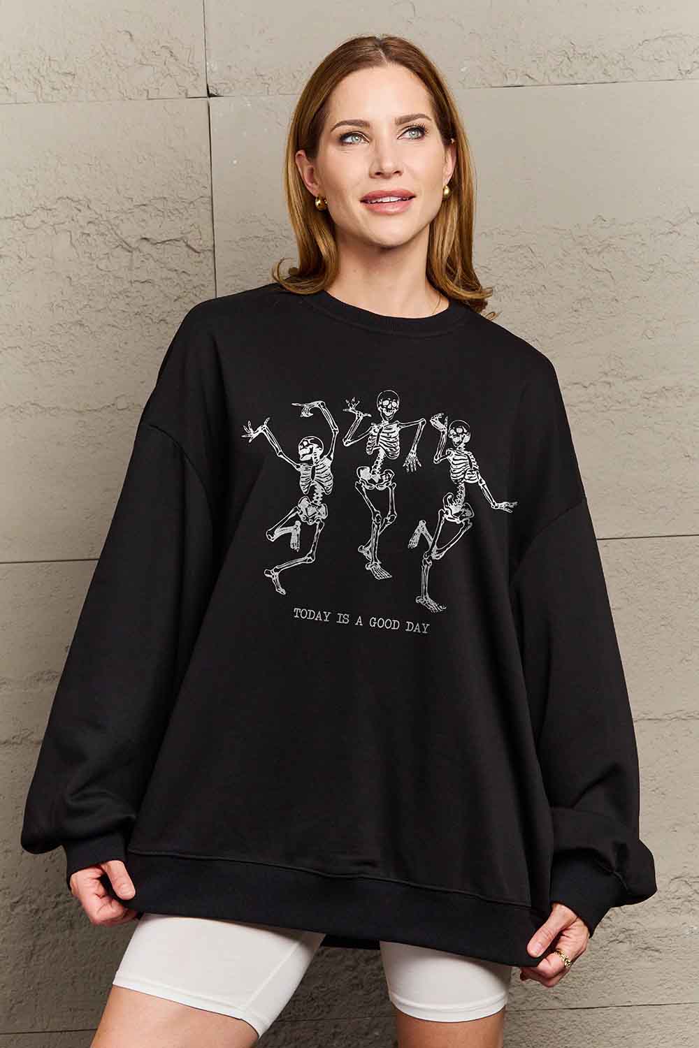 Simply Love Simply Love Full Size TODAY IS A GOOD DAY Graphic Sweatshirt NicholesGifts