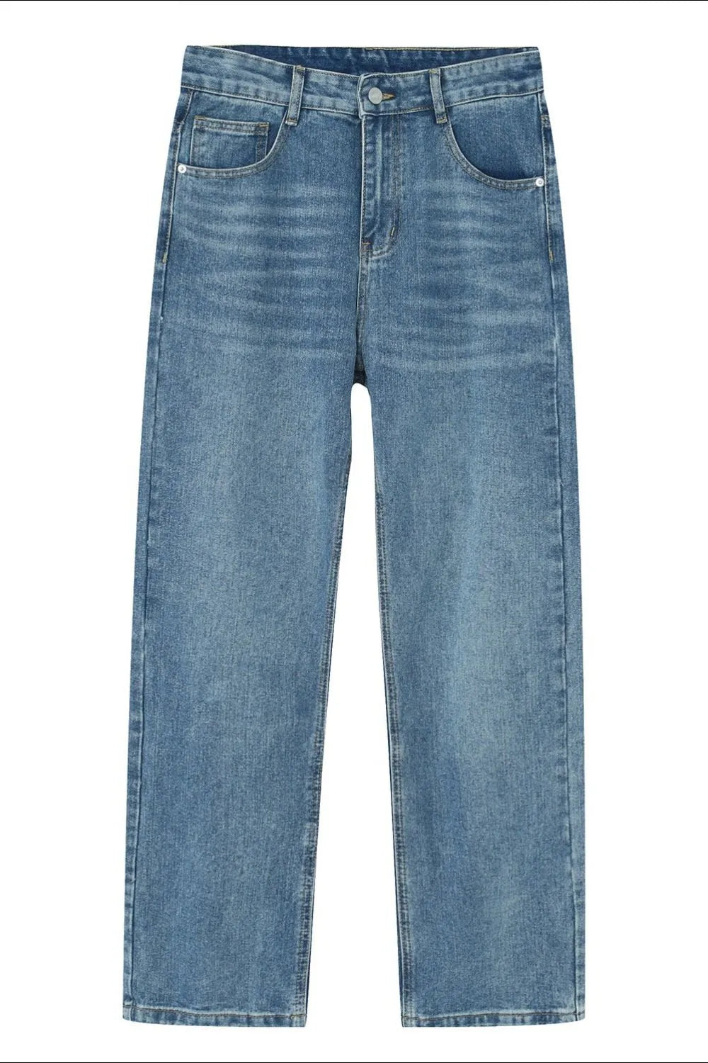Straight Leg Jeans with Pockets Trendsi