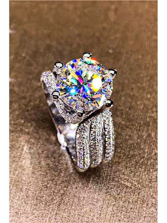 Adored 3 Carat Moissanite Three-Layer Ring