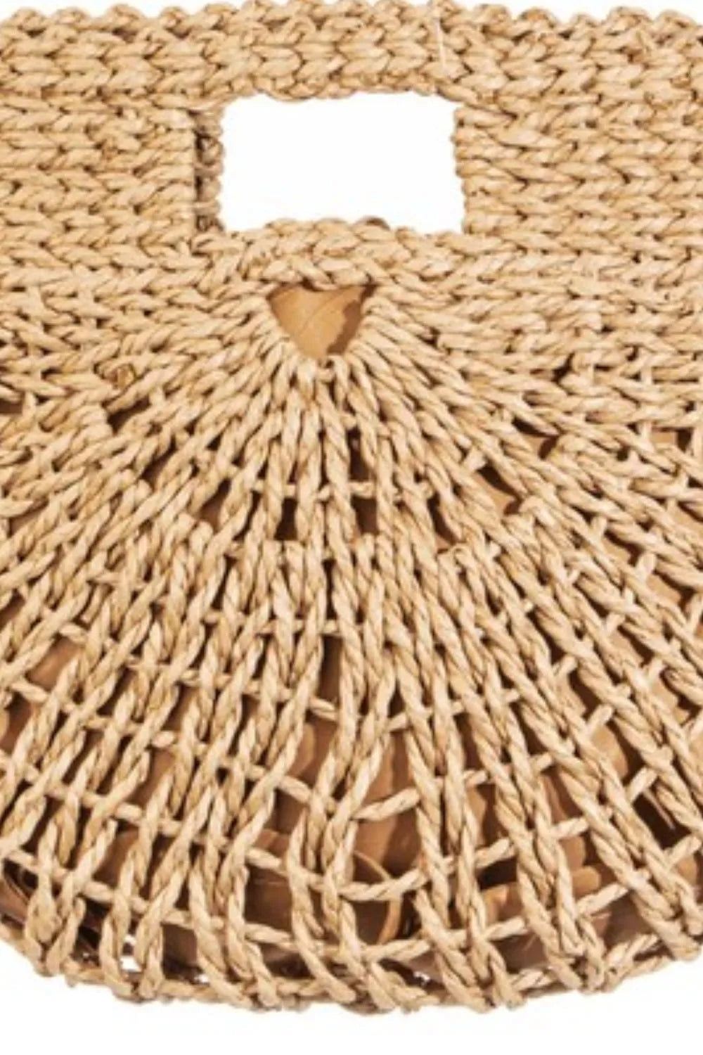 Fame Braided Semi Circle Tote Bag Trendsi