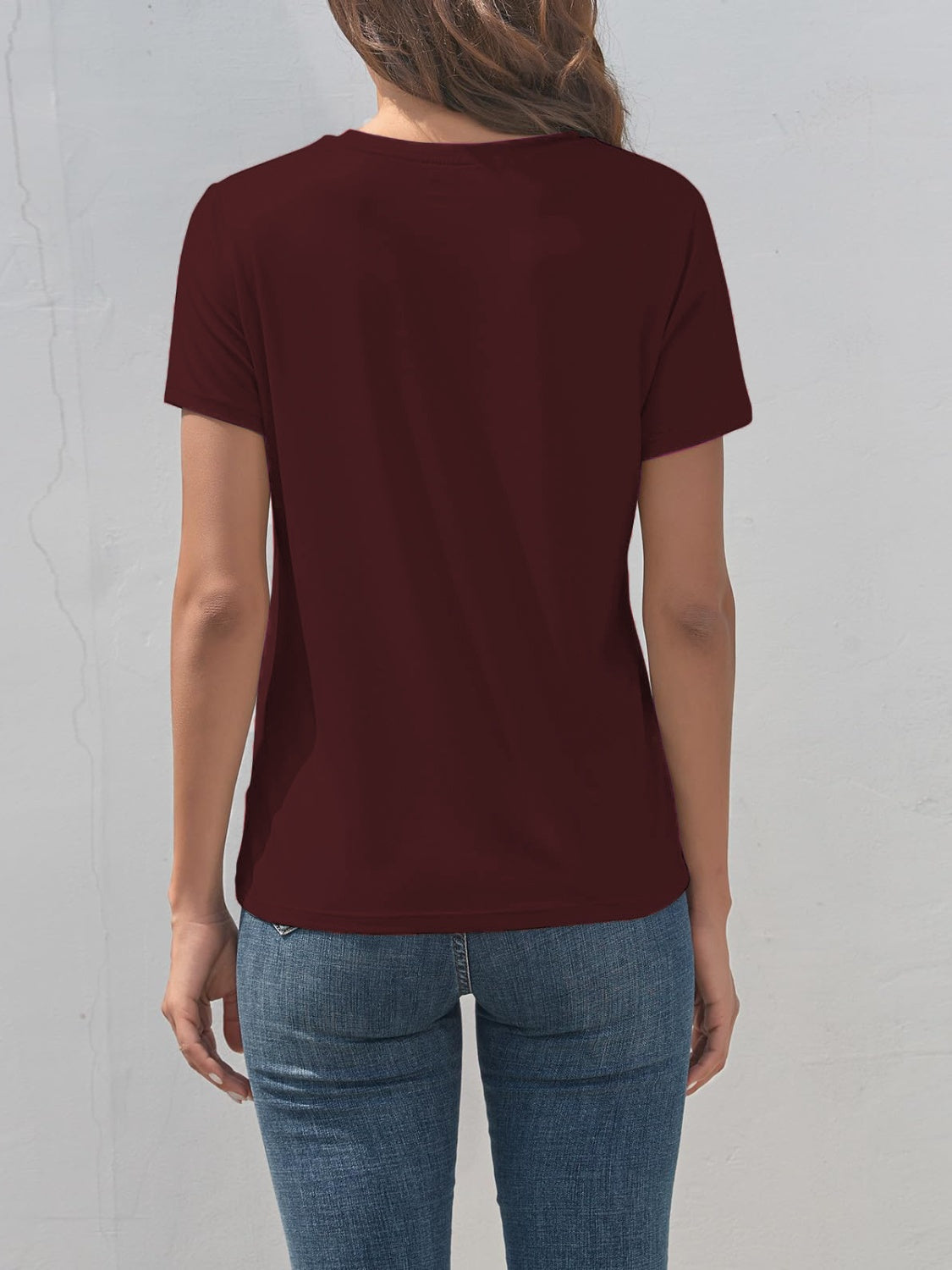 Women Cat Round Neck Short Sleeve T-Shirt