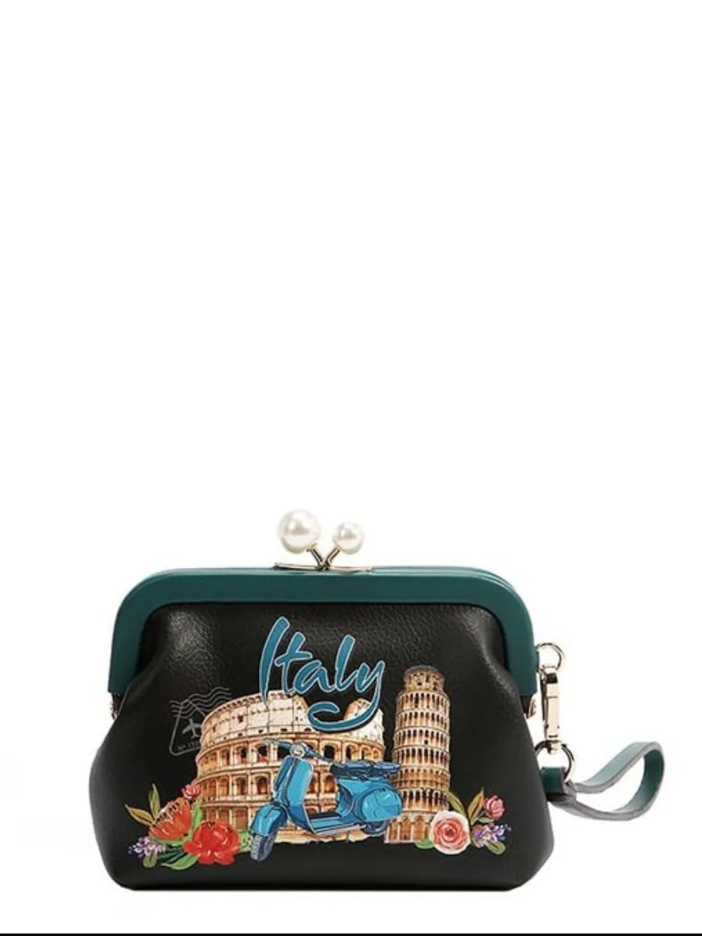Nicole Lee USA Chelsea Pearl Kiss-Lock Coin Purse Trendsi