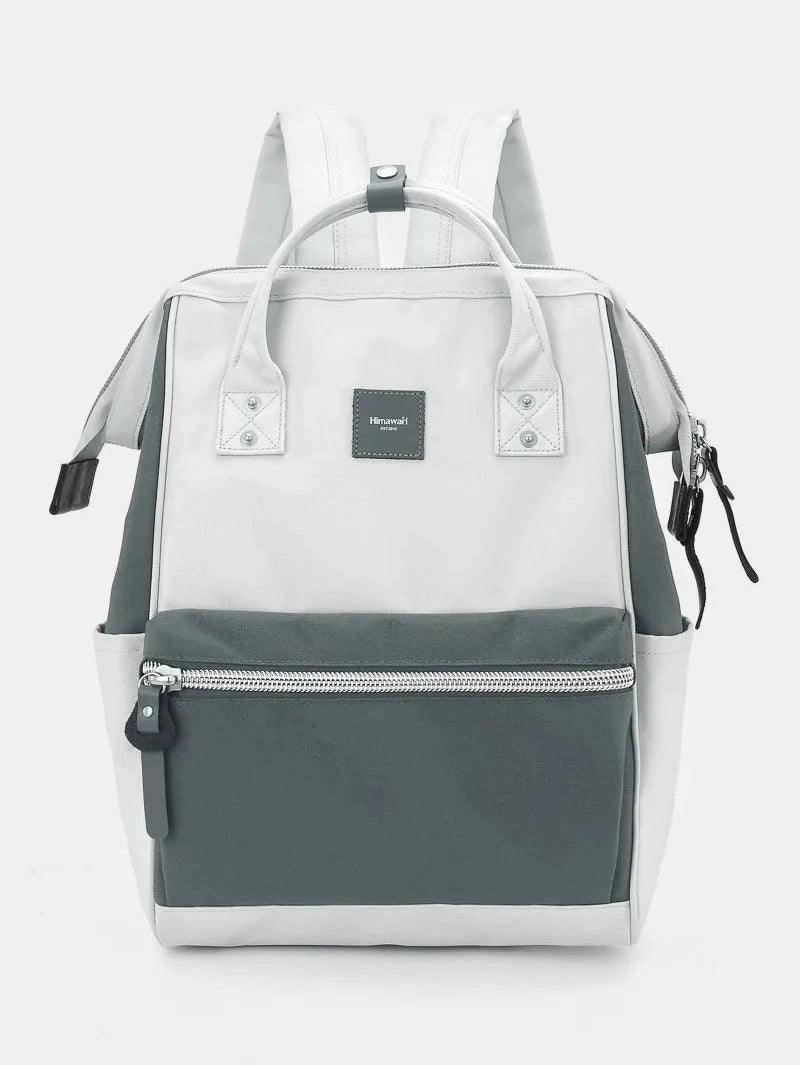Himawari Water Resistant Canvas Backpack Bag with Side Pockets