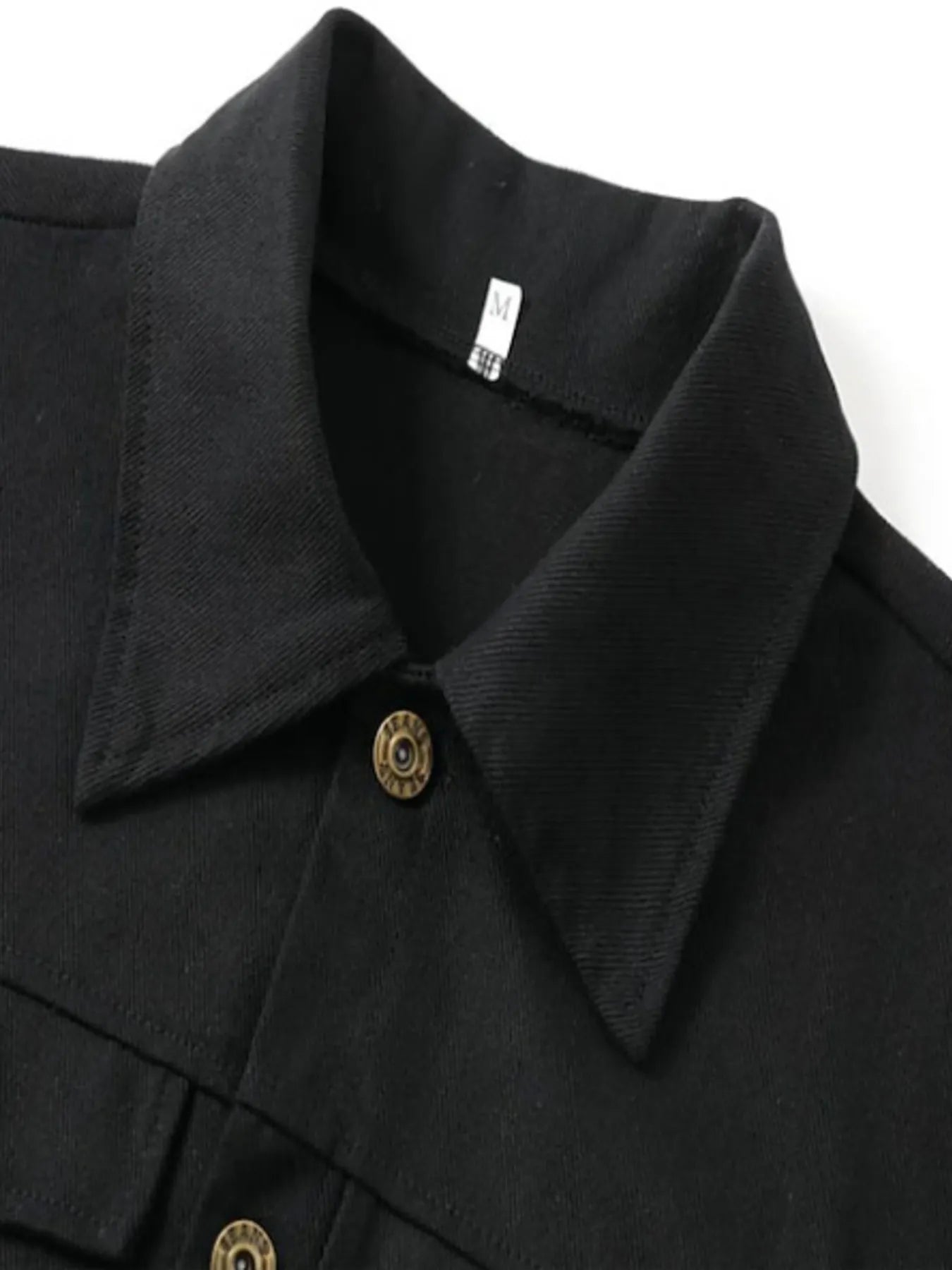 Men's Full Size Button Up Long Sleeve Jacket Plus Size Trendsi
