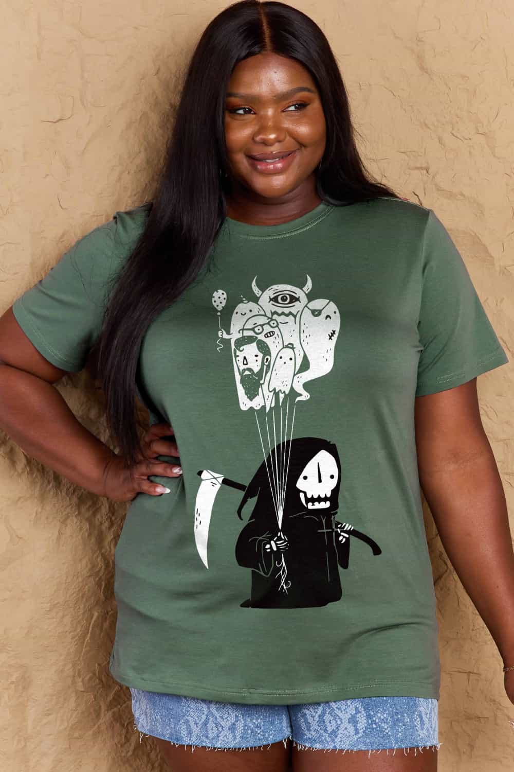 Simply Love Full Size Death Graphic T-Shirt NicholesGifts
