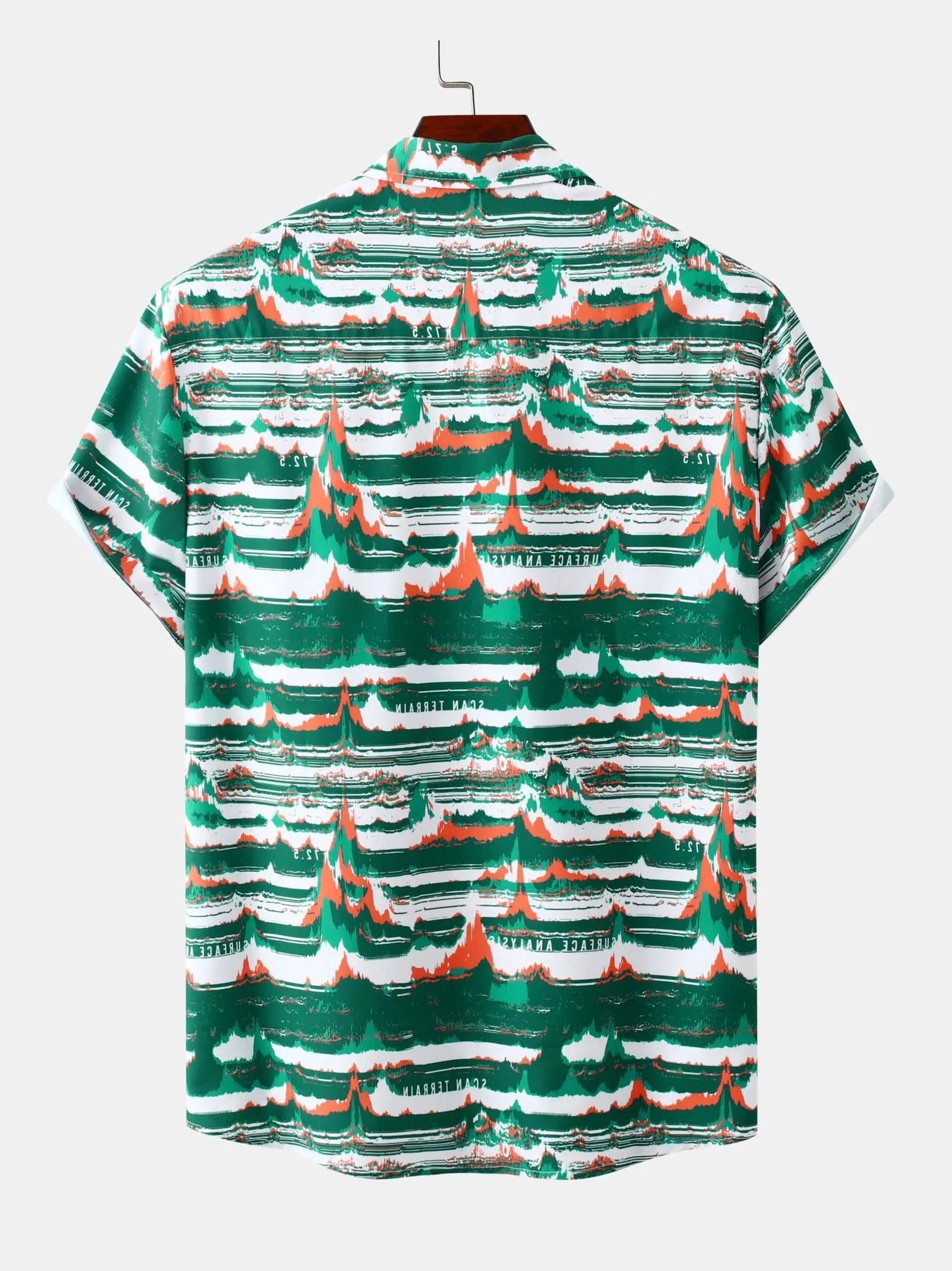 Men's Plus Size Tropical Print Short Sleeve Hawaiian Beach Shirt Trendsi