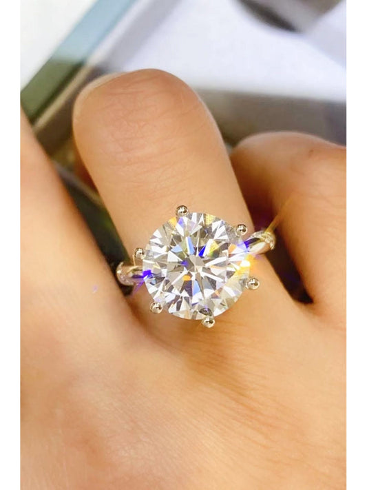 Women 5 Carat Moissanite 6-Prong Ring NicholesGifts