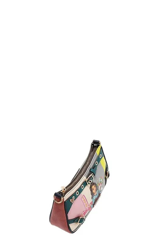 Nicole Lee USA Crescent Shaped Crossbody Bag Trendsi