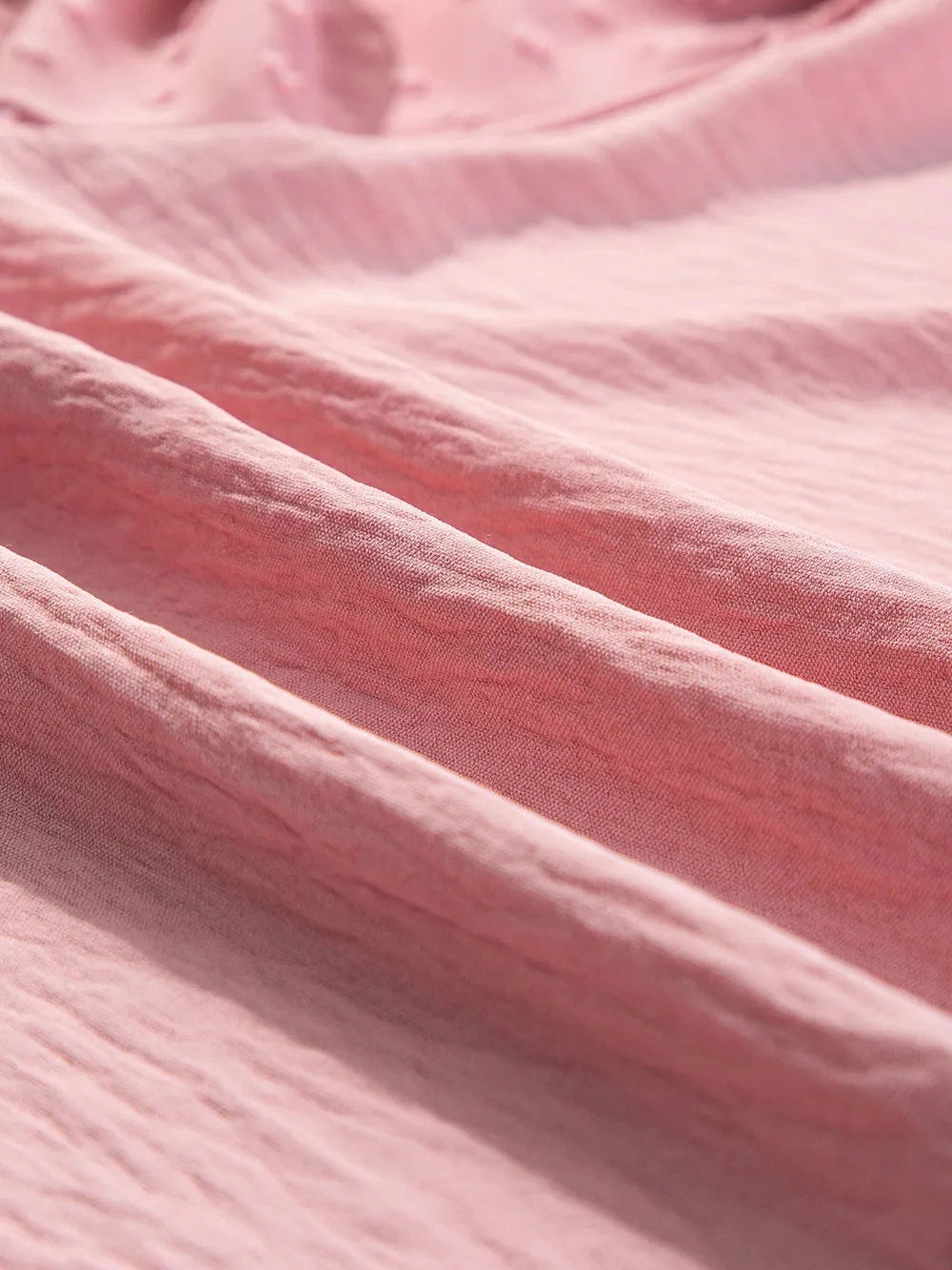 Women Swiss Dot Mock Neck Balloon Sleeve Blouse NicholesGifts