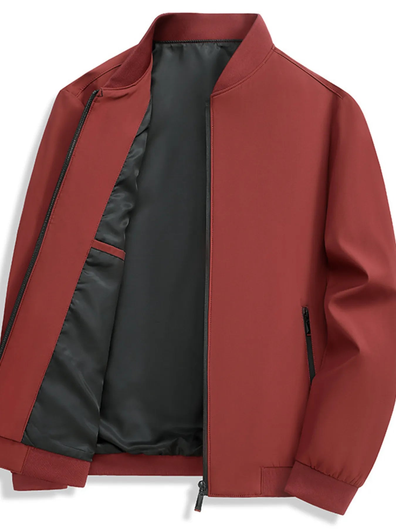 Men's Zip Up Long Sleeve Jacket Trendsi