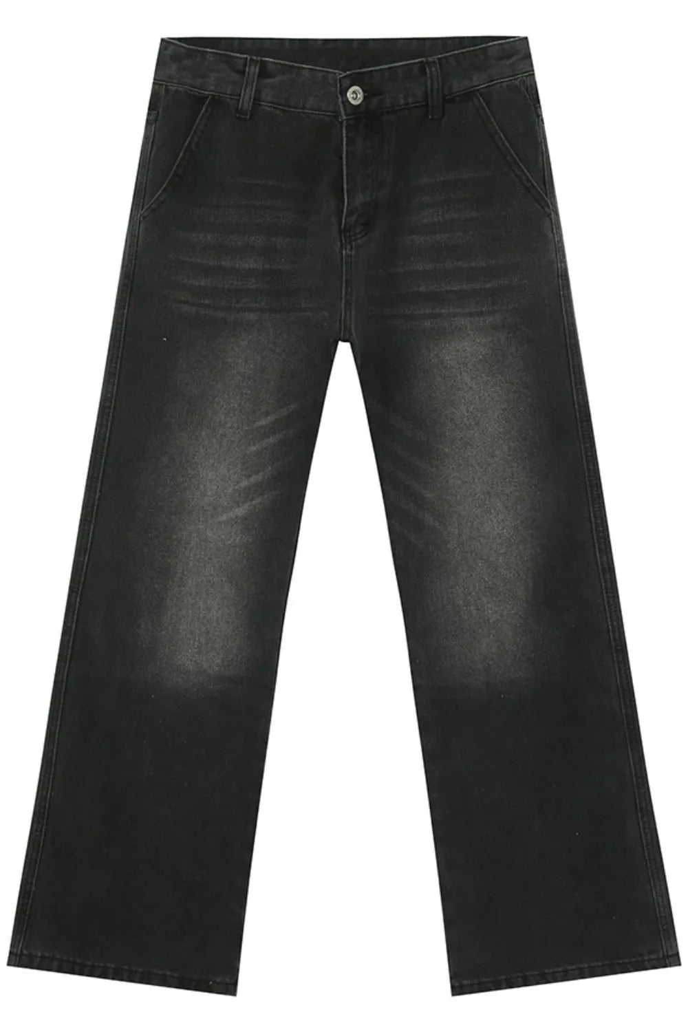 Mid Rise Jeans with Pockets