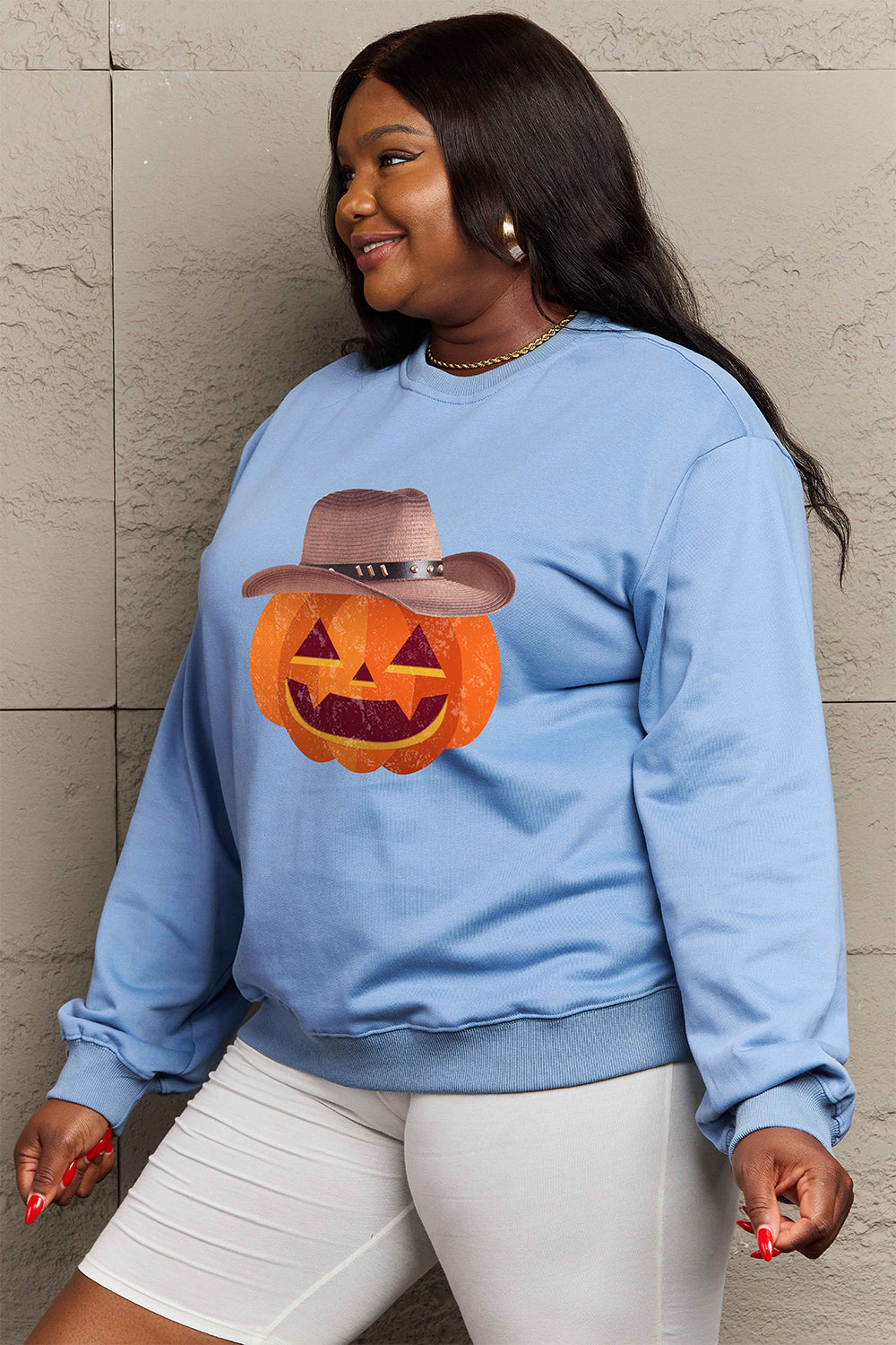 Simply Love Full Size Graphic Dropped Shoulder Sweatshirt NicholesGifts
