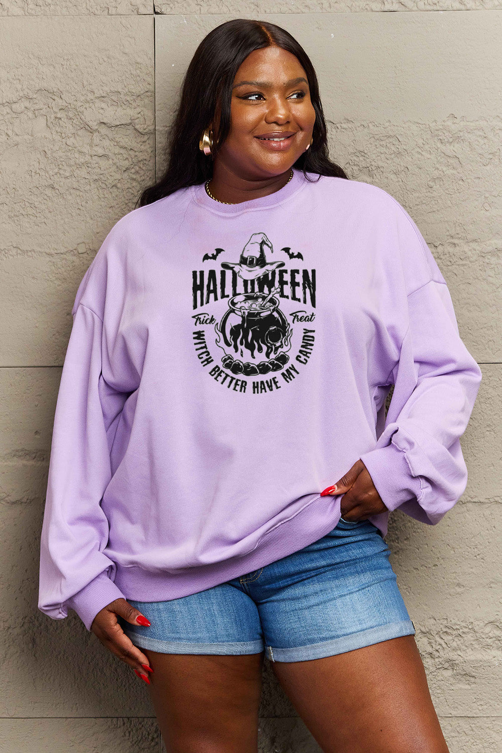 Simply Love Full Size Graphic Round Neck Sweatshirt NicholesGifts