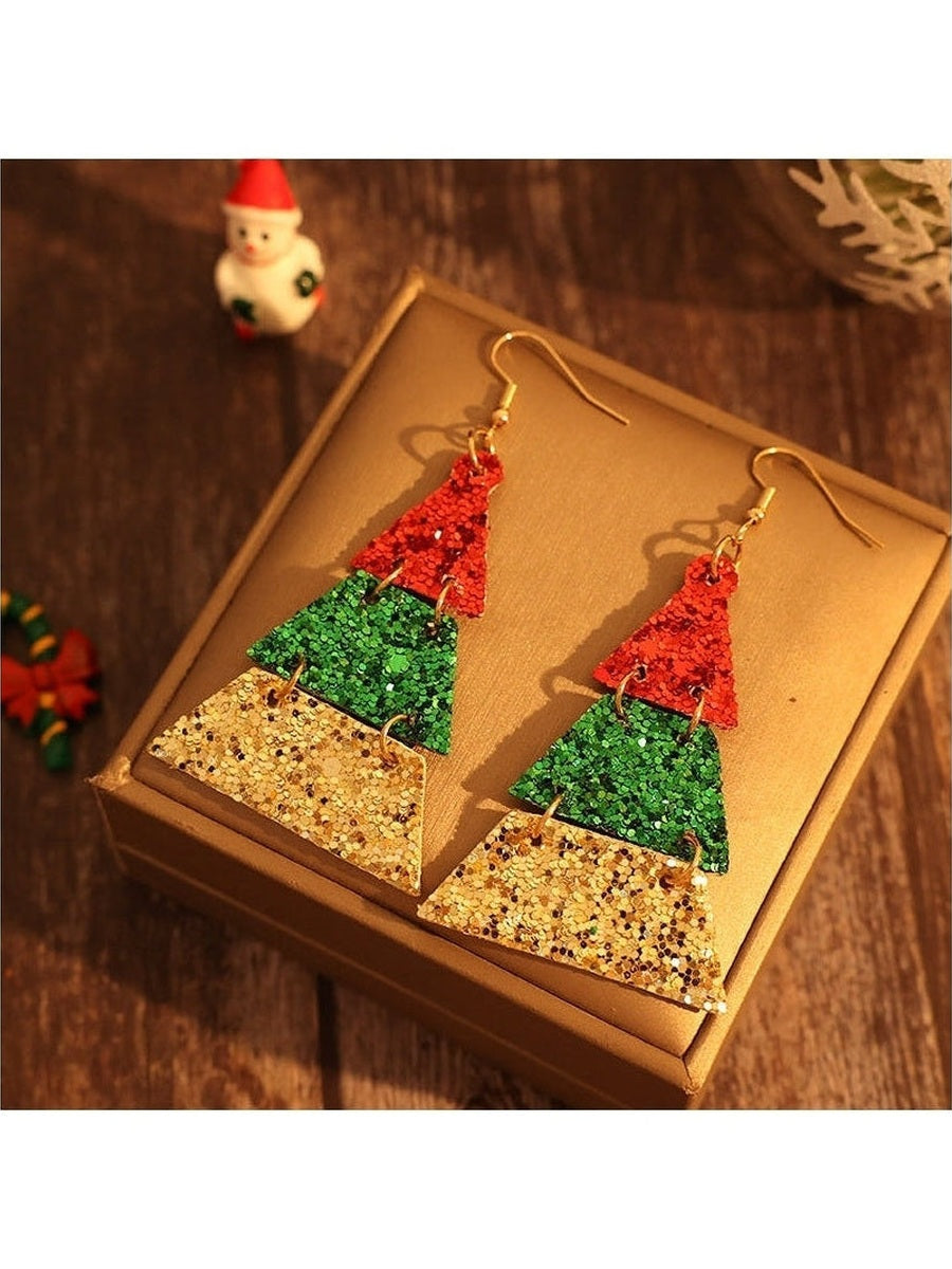 PU Leather Sequin Earrings NicholesGifts