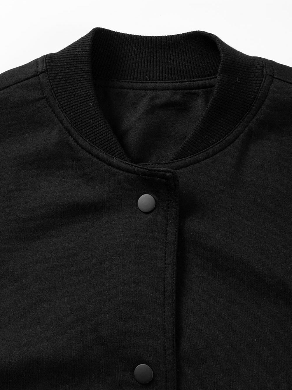 Pocketed Snap Down Long Sleeve Jacket NicholesGifts