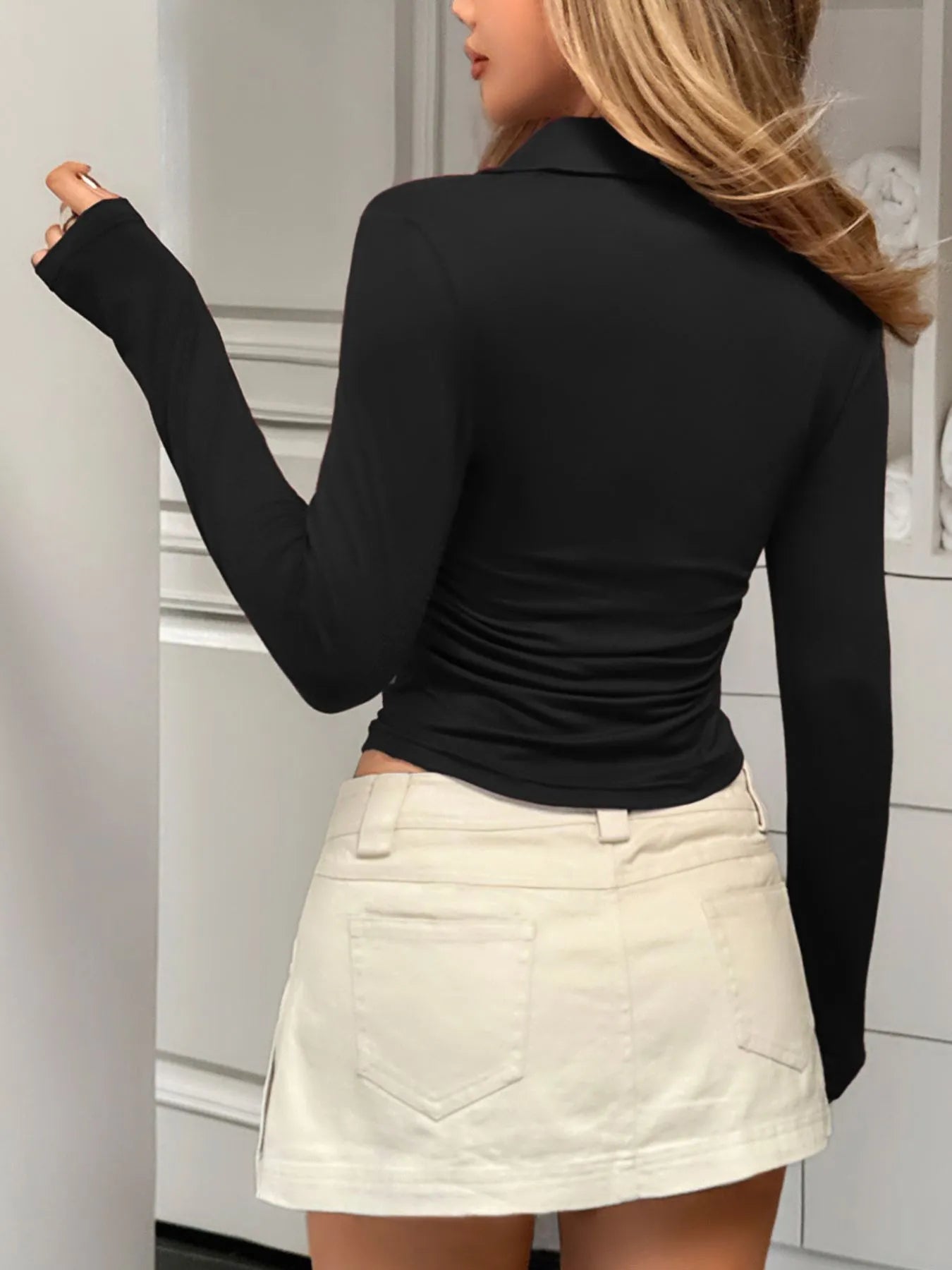 Johnny Collar Long Sleeve T-Shirt NicholesGifts