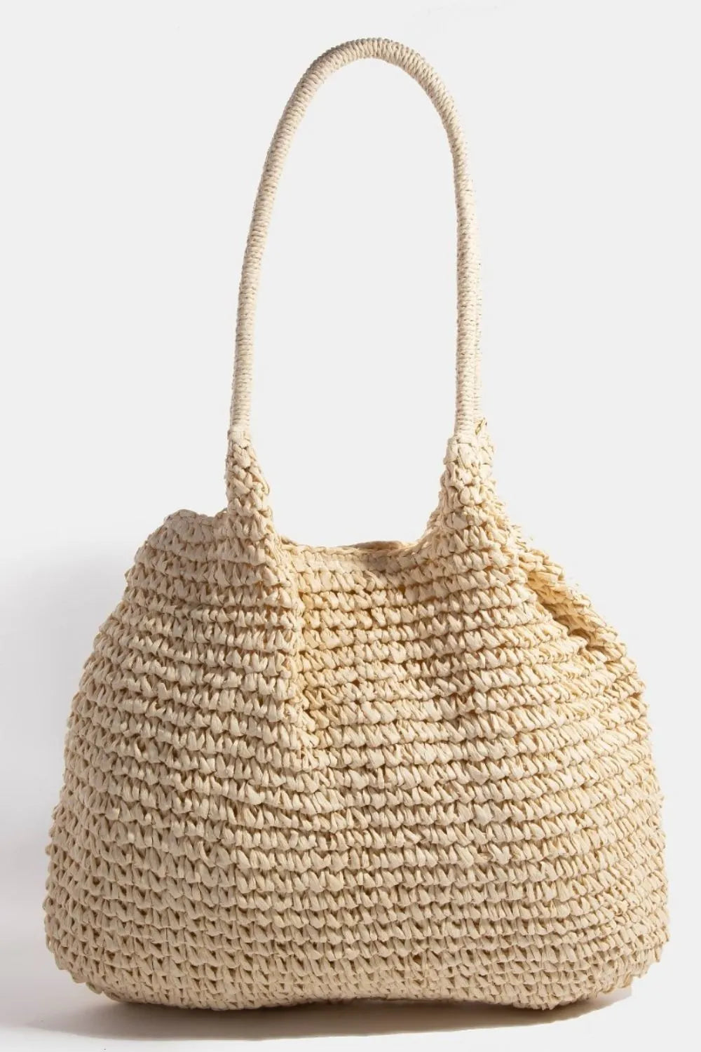 Fame Braided Long Handle Tote Bag Trendsi