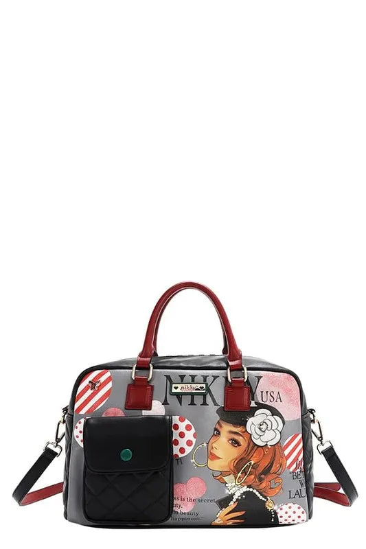 Nicole Lee USA Eco-Leather Boston Bag Trendsi