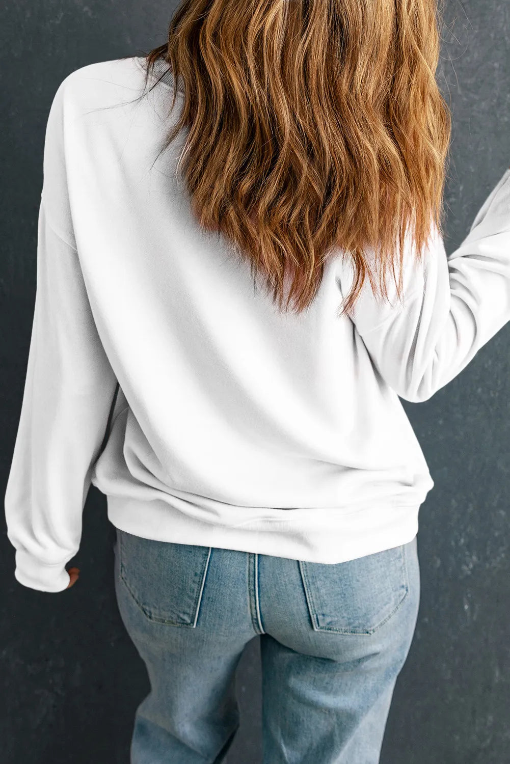 Pumpkin Graphic Round Neck Dropped Shoulder Sweatshirt NicholesGifts
