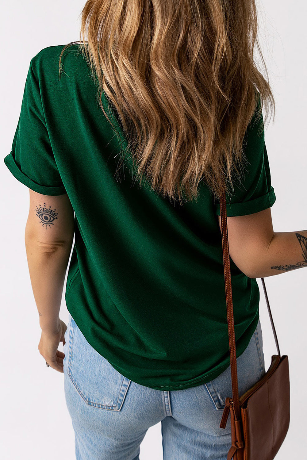 LUCKY Round Neck Short Sleeve T-Shirt NicholesGifts